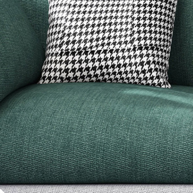 Contemporary Fabric Living Room Pillow Top Arm Pillows Seating