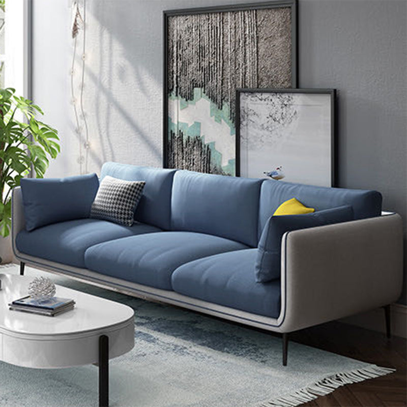 Contemporary Fabric Living Room Pillow Top Arm Pillows Seating