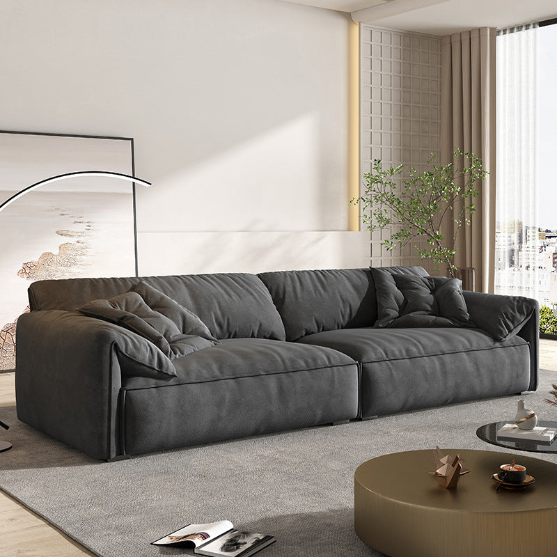 Cushions Pillow Top Arm Settee Living Room Fabric Contemporary Sofa