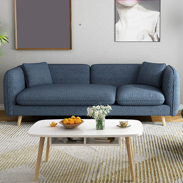 Sofa Contemporary Fabric 3 Seater Living Room Tuxedo Arm Seating