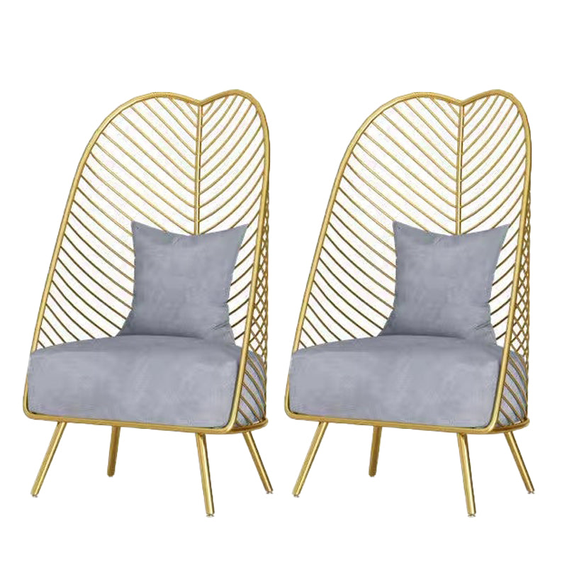 Upholstered Lounge Chair with Pillow Armless Include Chair with Cushion