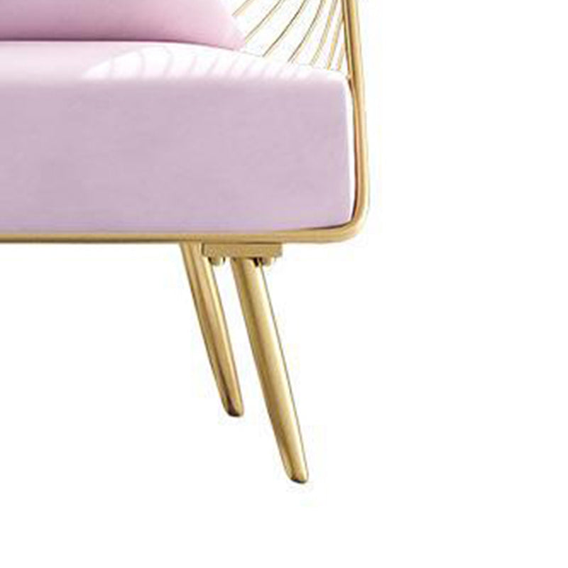 Upholstered Lounge Chair with Pillow Armless Include Chair with Cushion
