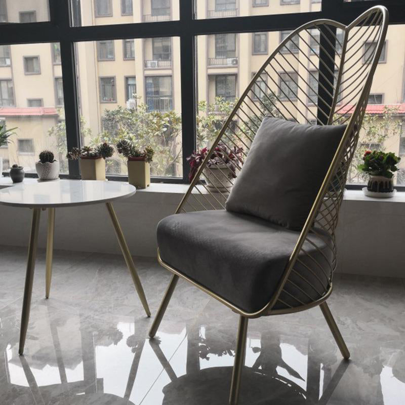 Upholstered Lounge Chair with Pillow Armless Include Chair with Cushion