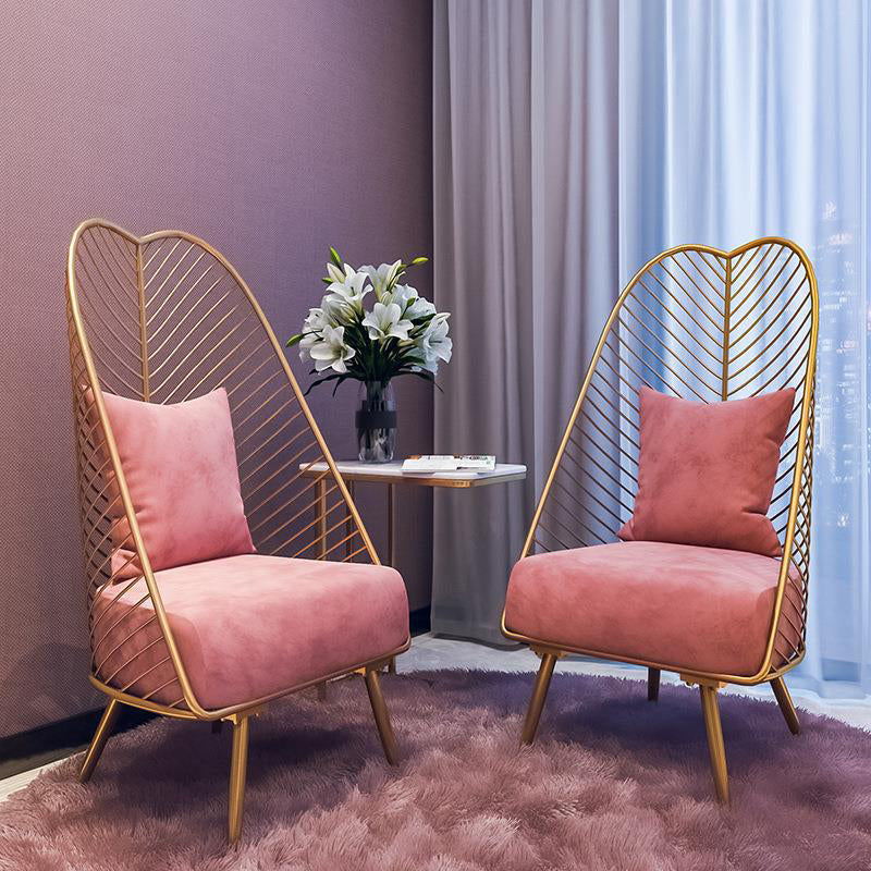 Upholstered Lounge Chair with Pillow Armless Include Chair with Cushion