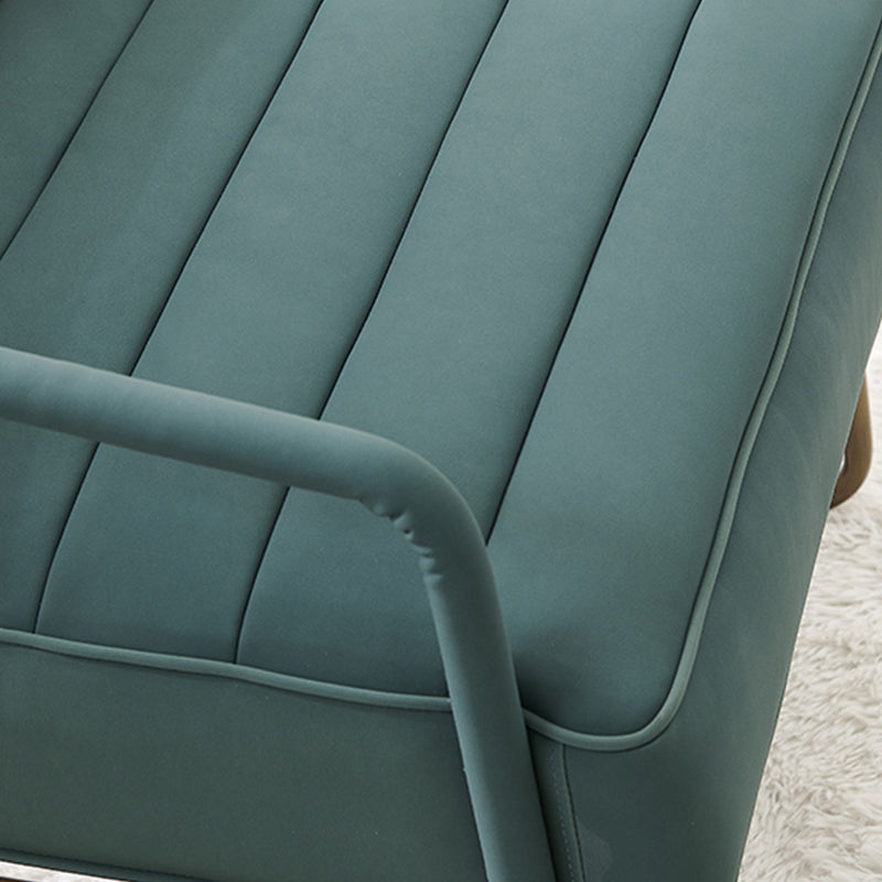 Arms Included Lounge Chair Living Room Chair with Gold Tone Legs