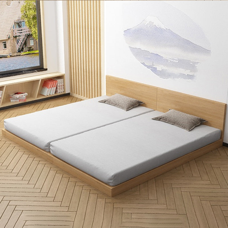 Solid Wood Platform Bed Mid-Century Modern Platform Bed Frame Mattress Included