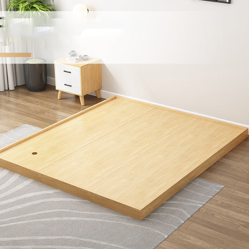 Mid-Century Modern Platform Bed Solid Wood Platform Bed Frame Mattress Included