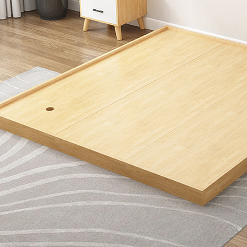 Mid-Century Modern Platform Bed Solid Wood Platform Bed Frame Mattress Included