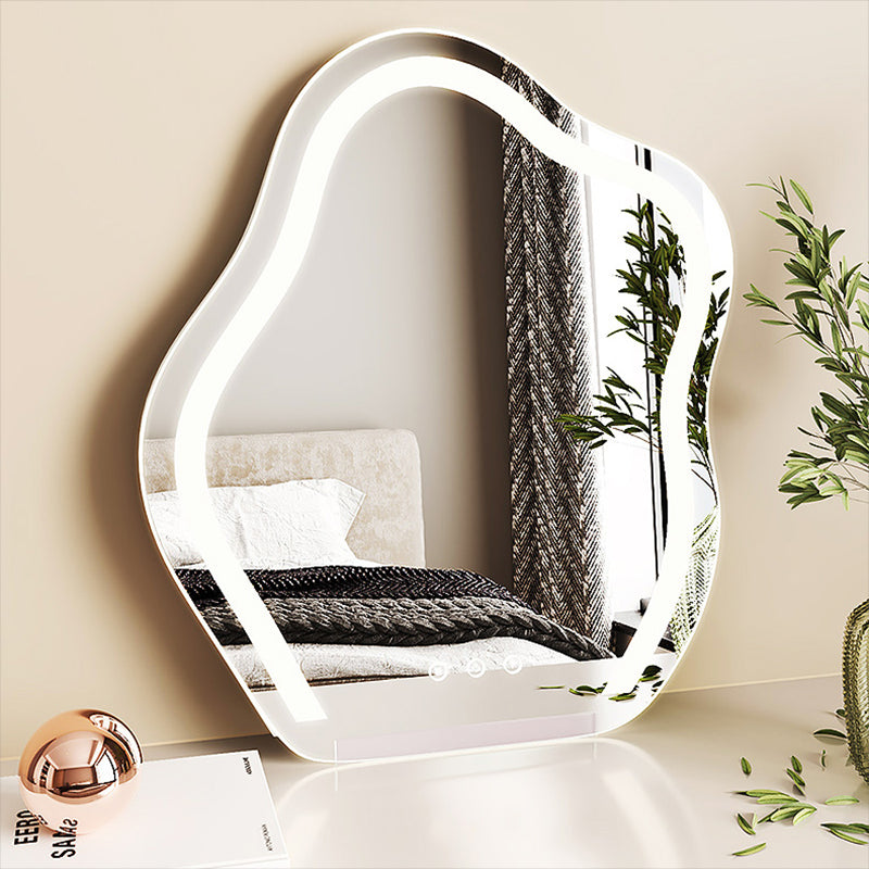 15.74" Wide Vanity Set with Drawer Bright White Wood Make-up Vanity