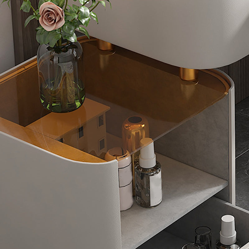 Glam 3 Drawers Vanity Dressing Table Set Solid Wood Makeup Vanity Desk Table