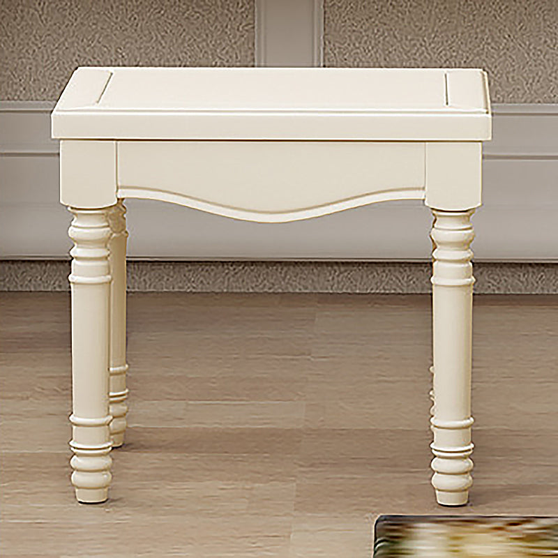 19.68" Wide Vanity Set with Drawer Rubberwood Make-up Vanity