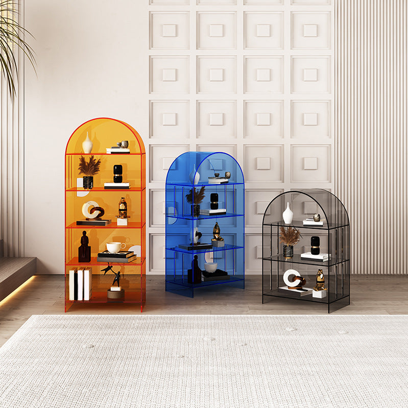 Glam Acrylic Bookshelf Standard Shelf Bookshelf for Home Office 11" W