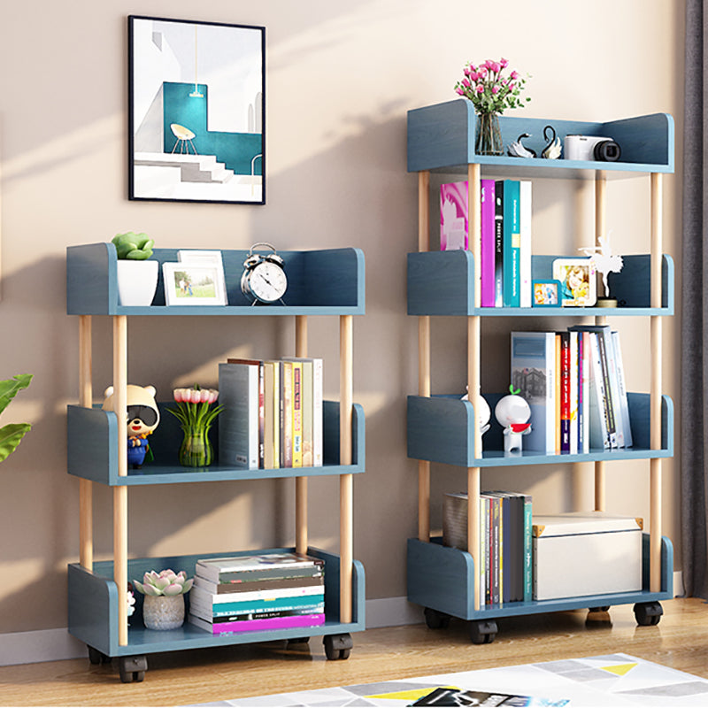 Contemporary Standard Shelf Bookcase Engineered Wood Vertical Bookcase