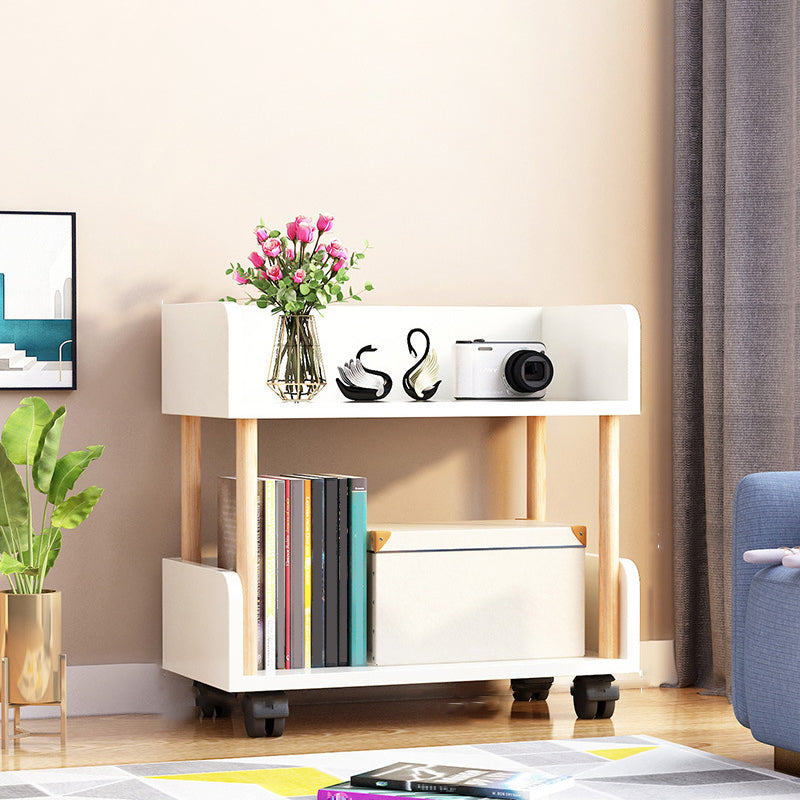 Contemporary Standard Shelf Bookcase Engineered Wood Vertical Bookcase