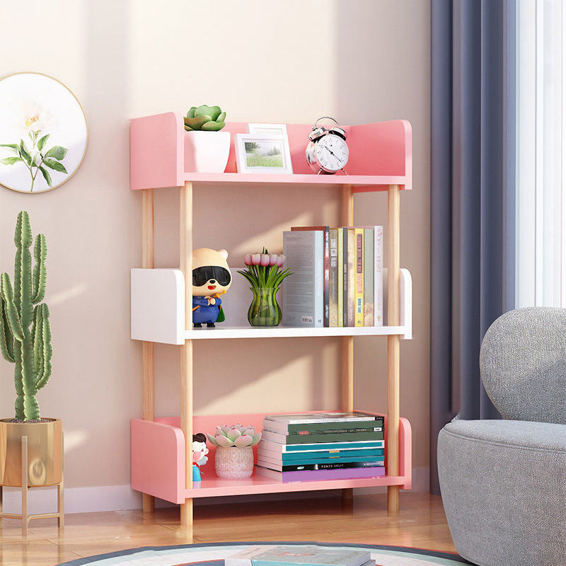 Modern Etagere Shelf Bookcase Engineered Wood Open Bookcase for Study Room