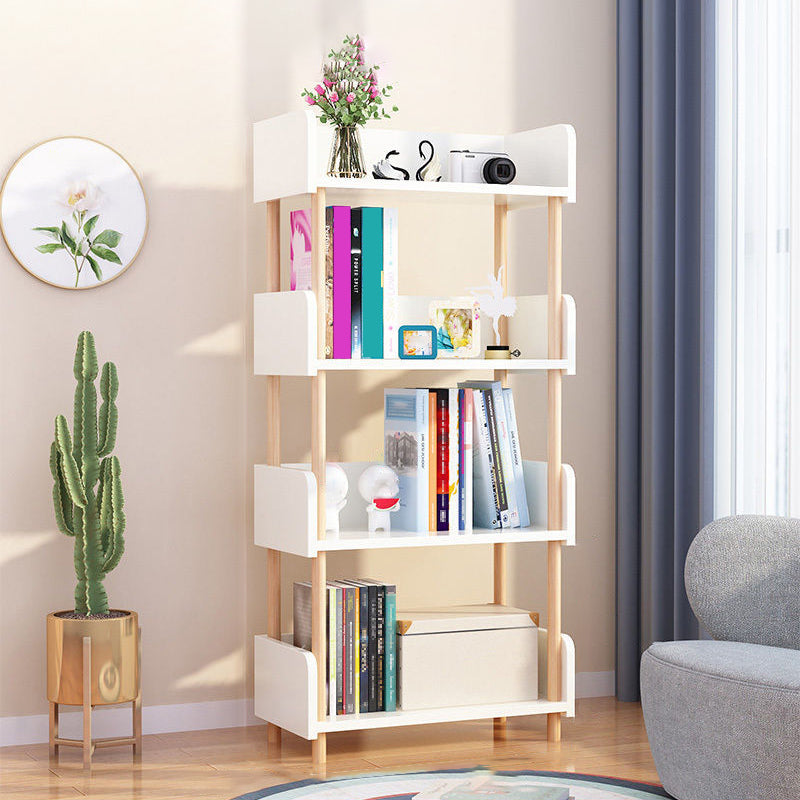 Modern Etagere Shelf Bookcase Engineered Wood Open Bookcase for Study Room
