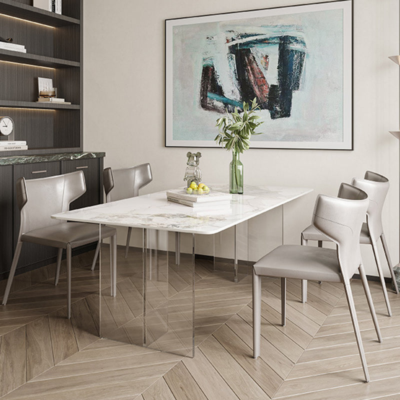 Contemporary Rectangle Table Sintered Stone Table for Home Use