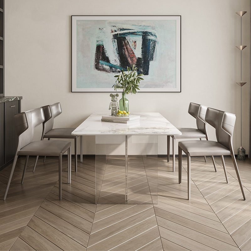 Contemporary Rectangle Table Sintered Stone Table for Home Use