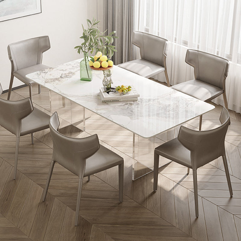 Contemporary Rectangle Table Sintered Stone Table for Home Use