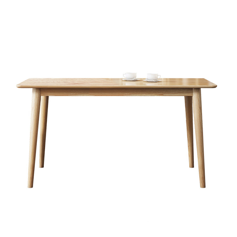 Glam Style Table Wooden Rectangle Table with 4 Legs for Home Use