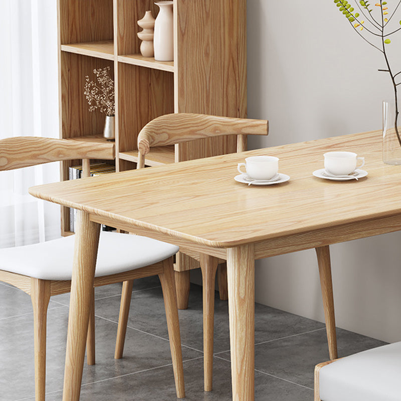 Glam Style Table Wooden Rectangle Table with 4 Legs for Home Use