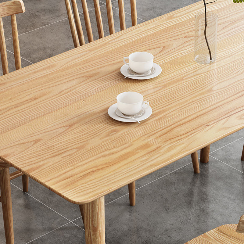 Glam Style Table Wooden Rectangle Table with 4 Legs for Home Use