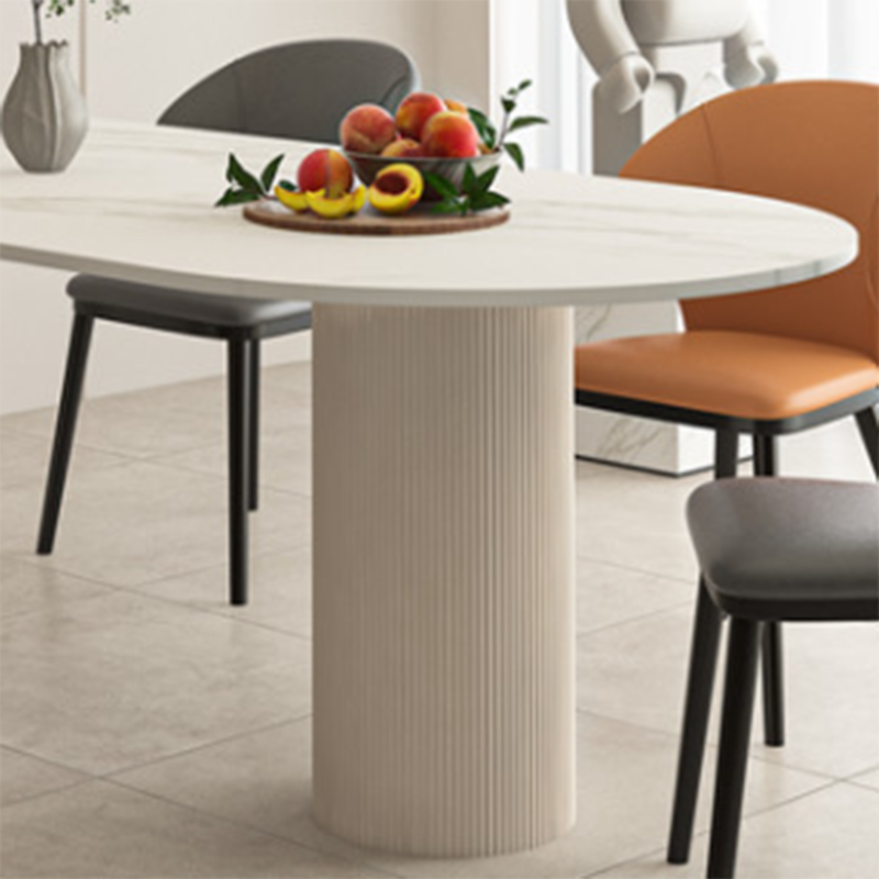 Modern Irregular Shape Table Sintered Stone Table with 3 Legs