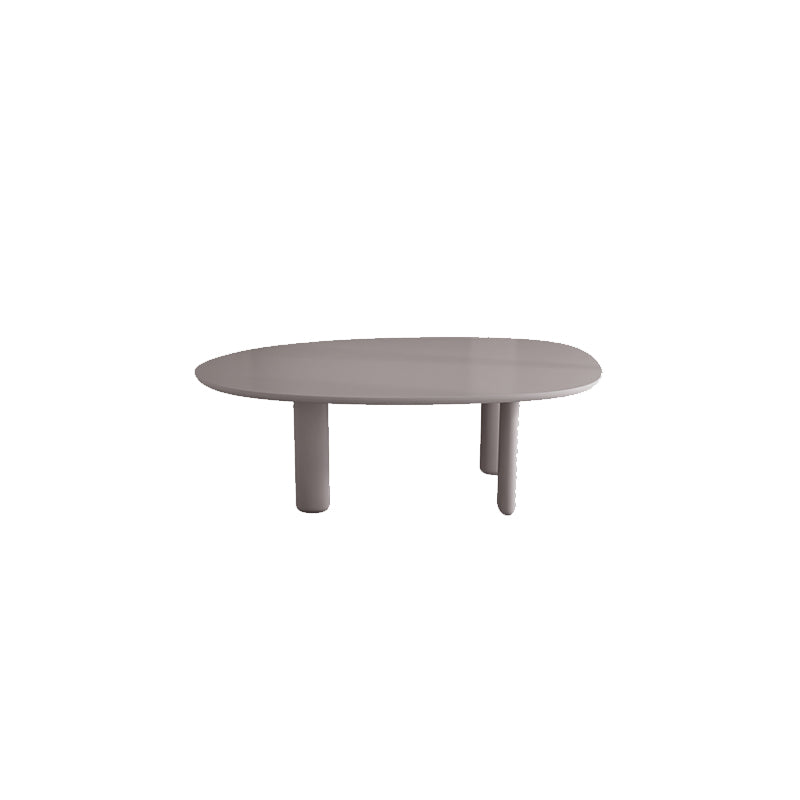 Modern Solid Wood Dining Table Oval Wooden Table with 4 Legs