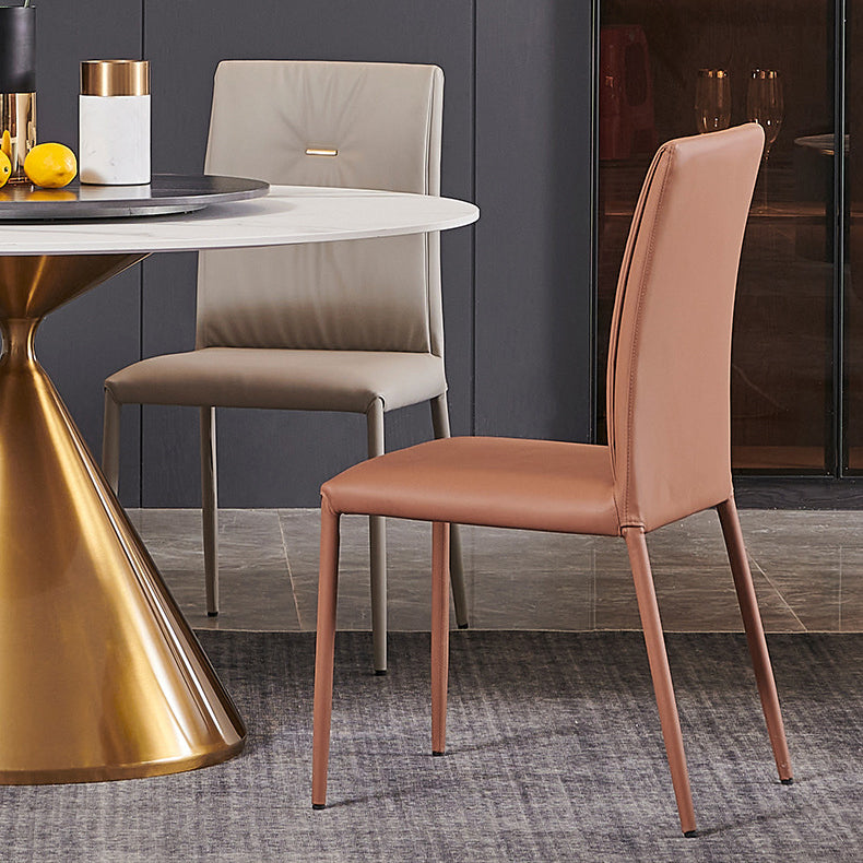 Glam Style Dining Round Table Sintered Stone Table with Turntable for Home