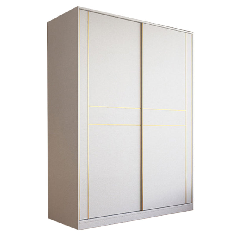 Sliding Wardrobe Armoire with Drawer Wooden Wardrobe Closet for Home