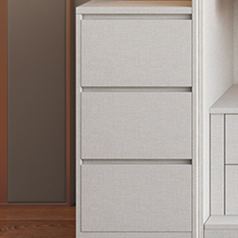 Sliding Wardrobe Armoire with Drawer Wooden Wardrobe Closet for Home