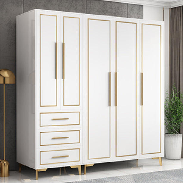 Contemporary Wardrobe Closet with Legs Wooden Wardrobe Armoire