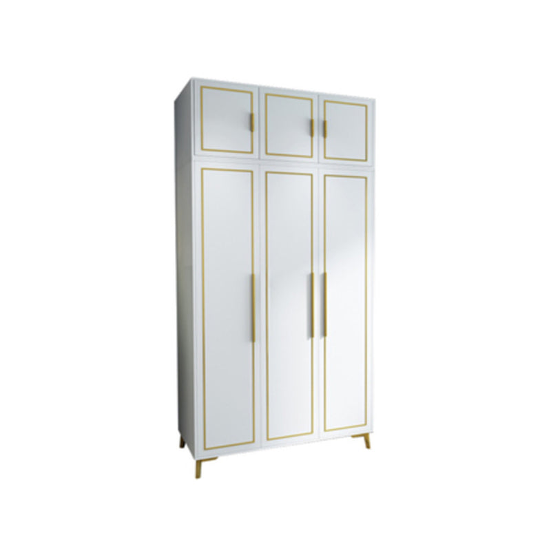 Contemporary Wardrobe Closet with Legs Wooden Wardrobe Armoire