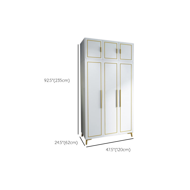 Contemporary Wardrobe Closet with Legs Wooden Wardrobe Armoire