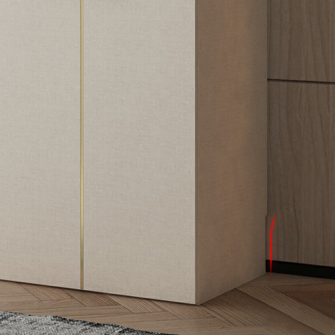 Engineered Wood Wardrobe Cabinet with Drawer Modern Wardrobe Closet