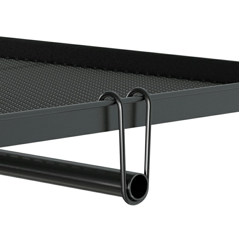 Contemporary Wardrobe Cabinet with Shelves Steel Wardrobe Armoire