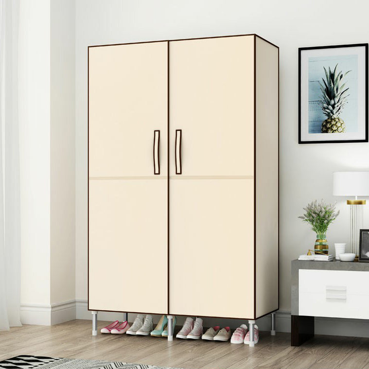 Contemporary Wardrobe Armoire Steel Wardrobe Closet with Legs for Home