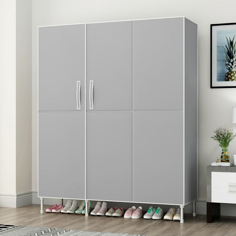 Contemporary Wardrobe Armoire Steel Wardrobe Closet with Legs for Home