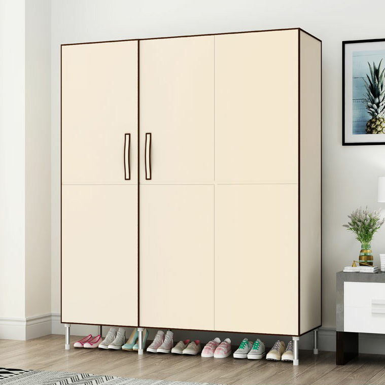 Contemporary Wardrobe Armoire Steel Wardrobe Closet with Legs for Home