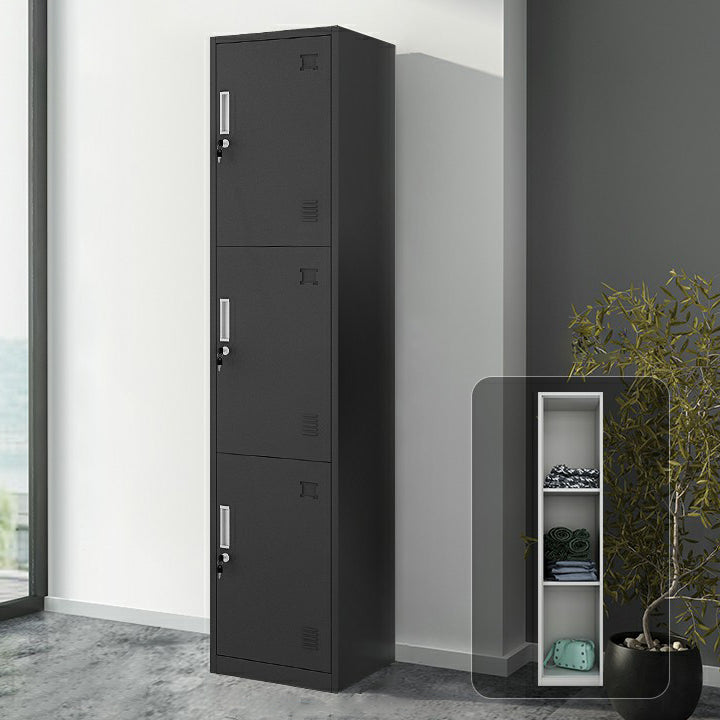 Industrial Steel Wardrobe Closet Hinged Storage Cabinet with Lock