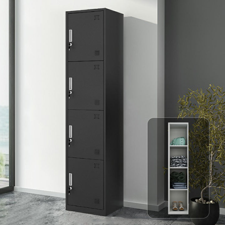 Industrial Steel Wardrobe Closet Hinged Storage Cabinet with Lock