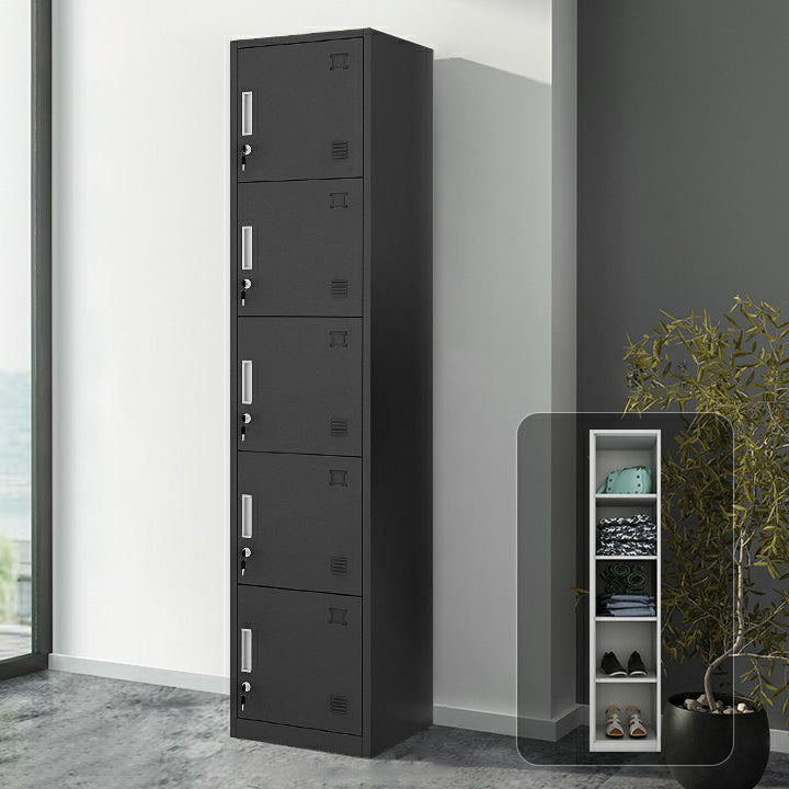 Industrial Steel Wardrobe Closet Hinged Storage Cabinet with Lock