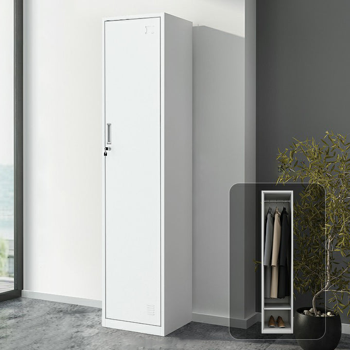 Industrial Steel Wardrobe Closet Hinged Storage Cabinet with Lock