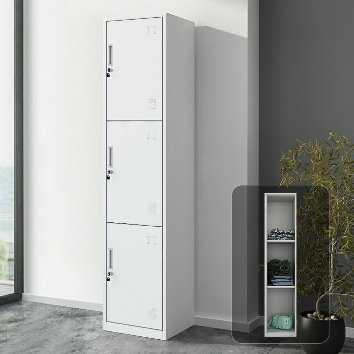 Industrial Steel Wardrobe Closet Hinged Storage Cabinet with Lock