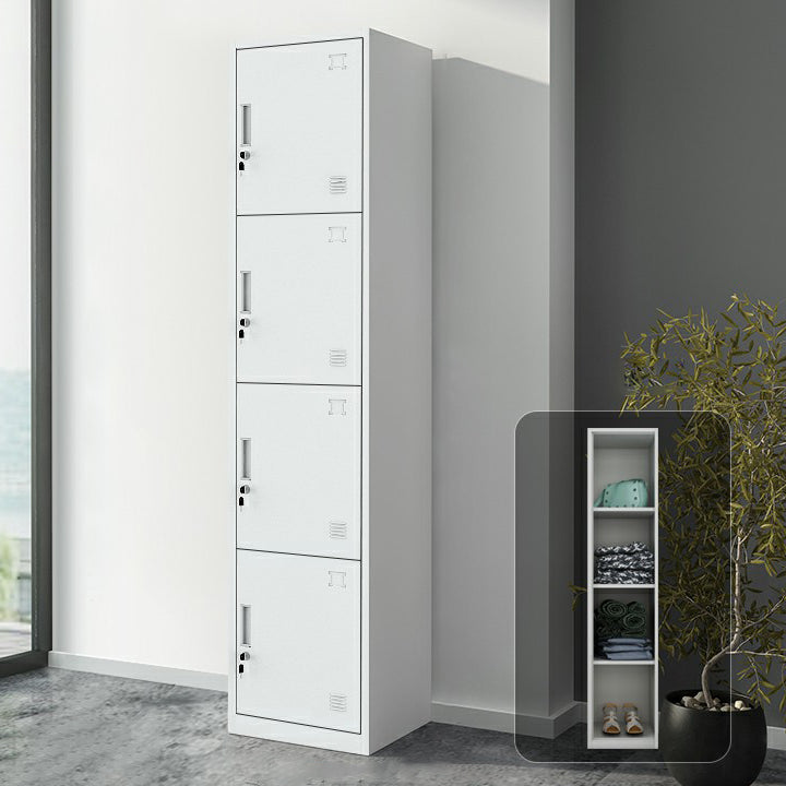 Industrial Steel Wardrobe Closet Hinged Storage Cabinet with Lock