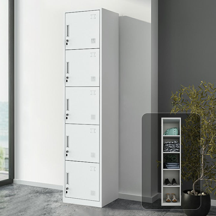 Industrial Steel Wardrobe Closet Hinged Storage Cabinet with Lock