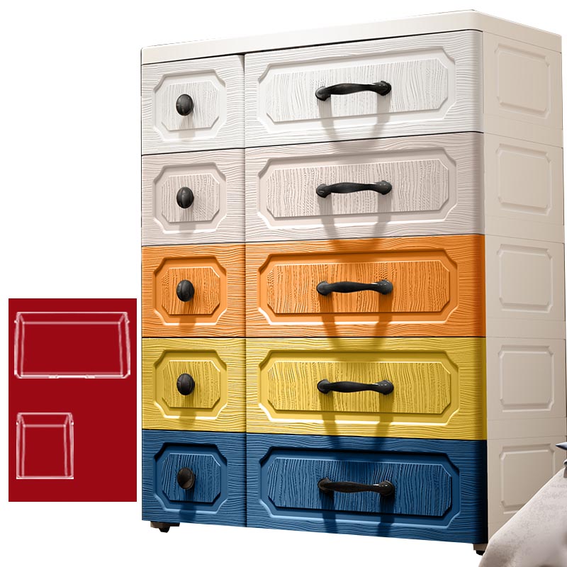 Plastic Storage Cabinet with Legs Contemporary Wardrobe Armoire