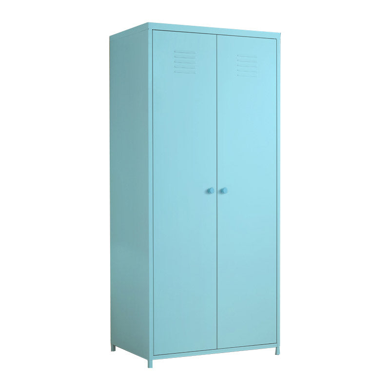 Modern Wardrobe Armoire with Adjustable Shelves Steel Wardrobe Cabinet