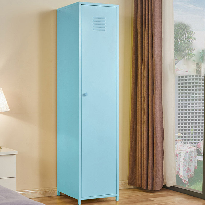 Modern Wardrobe Armoire with Adjustable Shelves Steel Wardrobe Cabinet