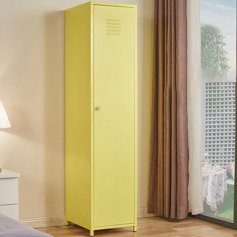 Modern Wardrobe Armoire with Adjustable Shelves Steel Wardrobe Cabinet